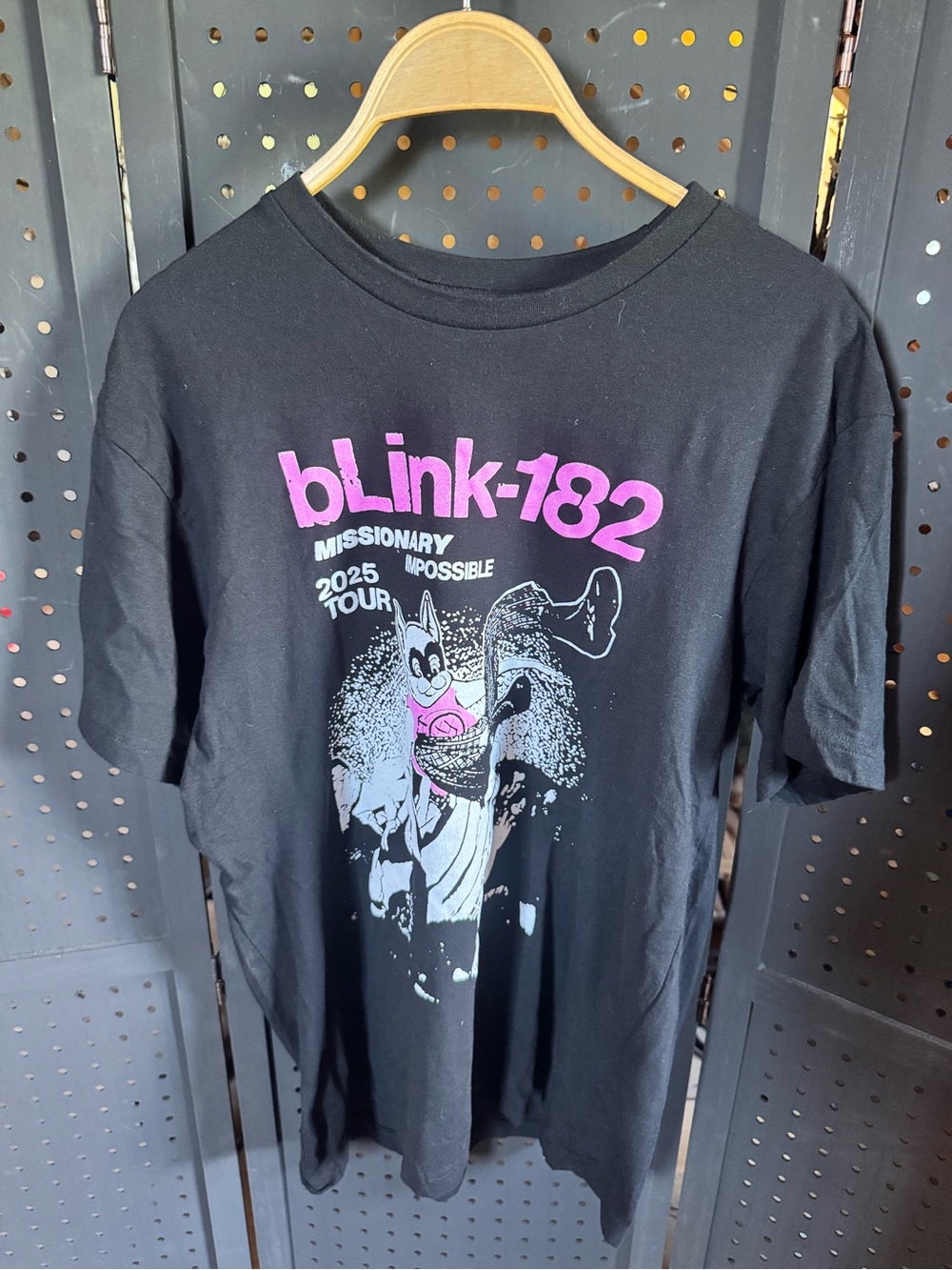 blink-182 Missionary Impossible 2025 Tour Black Tee
